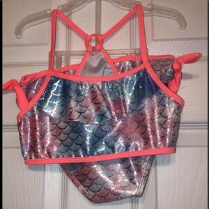 Real Love Sz L (10/12) Girls Mermaid Bikini NEW NWT